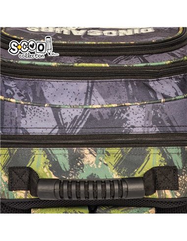 Ghiozdan ergonomic S-COOL SC2125, 40.5x29x13.5 cm, Motiv dino Ghiozdan ergonomic S-COOL SC2125, 40.5x29x13.5 cm, Motiv dino
