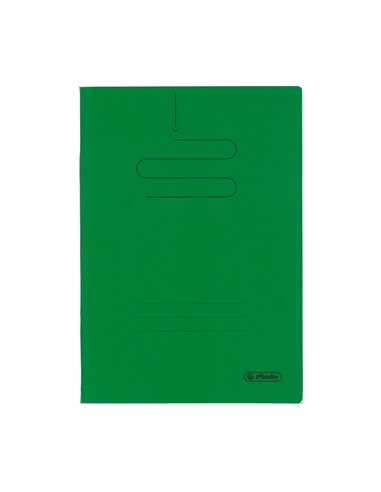 Caiet Herlitz A4, 60 file, 70g/mp, matematica, coperta plastic, Verde