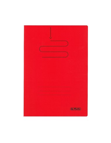 Caiet Herlitz A4, 60 file, 70g/mp, matematica, coperta plastic, Rosu