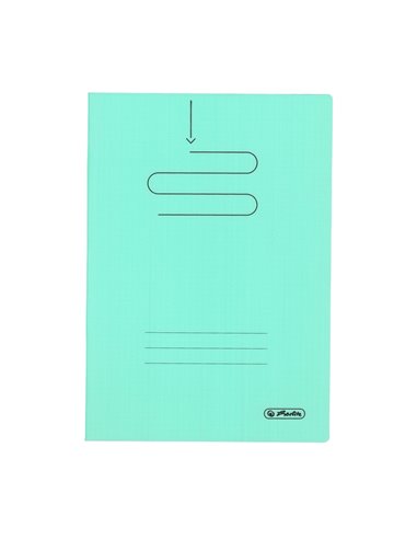 Caiet Herlitz A4, 60 file, 70g/mp, dictando, coperta plastic, Verde pastel