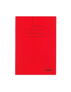 Caiet Herlitz A4, 60 file, 70g/mp, dictando, coperta plastic, Rosu
