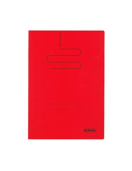 Set 5 caiete Herlitz A4, 60 file, 70g/mp, dictando, coperta plastic, Culori asortate