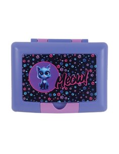Cutie sandwich compartimentata S-COOL SC3110, 900 ml, Motiv meow 2