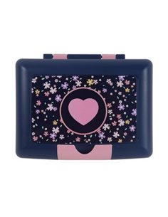 Cutie sandwich compartimentata S-COOL SC3112, 900 ml, Motiv pink heart 2