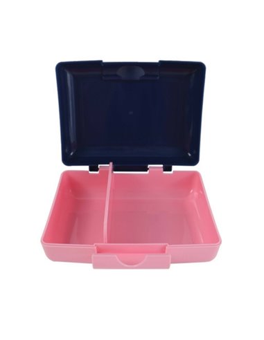 Cutie sandwich compartimentata S-COOL SC3112, 900 ml, Motiv pink heart