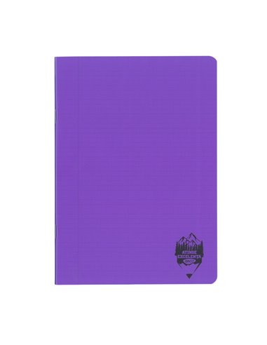 Caiet A5 tip II Daco, 24 file, 100 g/mp, coperta plastic, Mov
