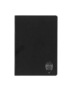 Caiet A5 tip I Daco, 24 file, 100 g/mp, coperta plastic, Negru