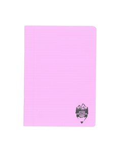 Caiet A5 tip I Daco, 24 file, 100 g/mp, coperta plastic, Mov pastel