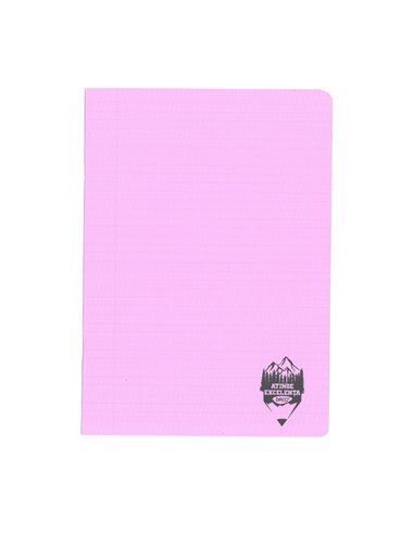 Caiet A5 tip I Daco, 24 file, 100 g/mp, coperta plastic, Mov pastel