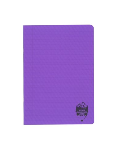 Caiet A5 tip I Daco, 24 file, 100 g/mp, coperta plastic, Mov 