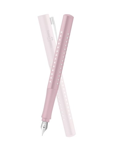 Stilou sparkle Faber-Castell FC140875, penita M, Metalic rose