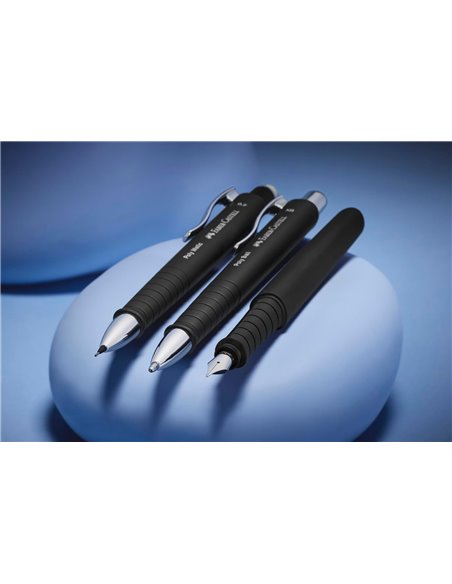 Stilou Poly Pen Faber-Castell FC241006, penita F, Negru