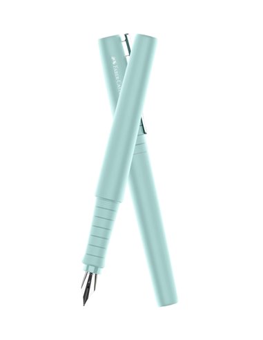 Stilou Poly Pen Faber-Castell FC241011, penita F, Bleu caraibe
