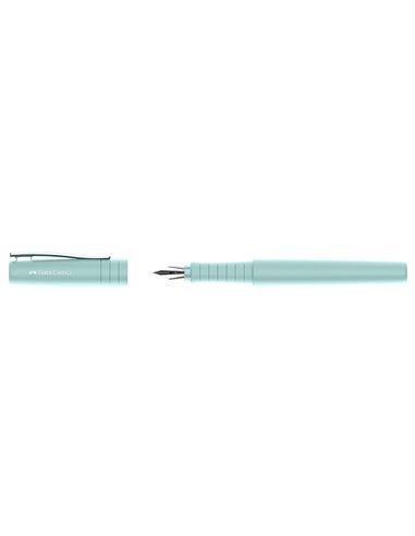 Stilou Poly Pen Faber-Castell FC241011, penita F, Bleu caraibe