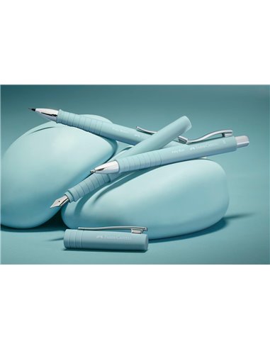Stilou Poly Pen Faber-Castell FC241011, penita F, Bleu caraibe
