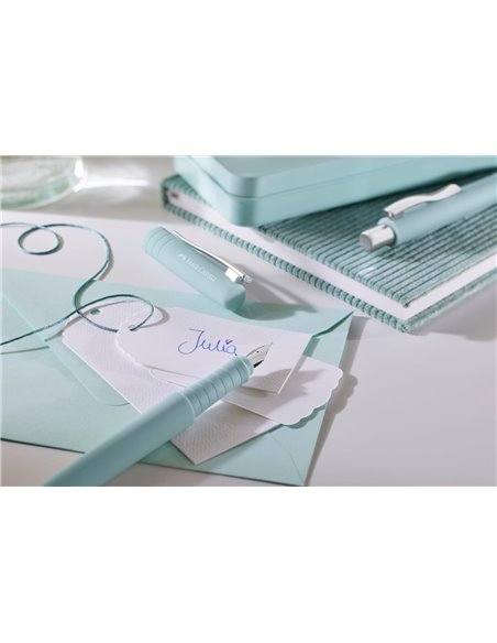 Stilou Poly Pen Faber-Castell FC241011, penita F, Bleu caraibe