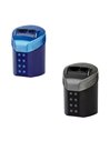 Ascutitoare dubla roll on Faber-Castell FC183910, Negru/Albastru