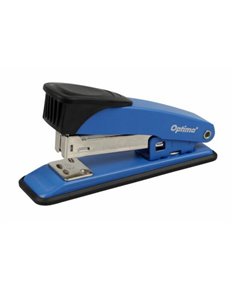 Capsator metalic Optima MS25, 25 coli, capse 24/6, 26/6, 24/8, Albastru