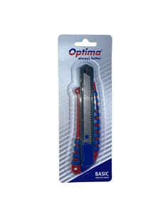 Cutter Optima basic, lama 9 mm SK7, sina metalica