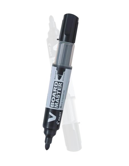Marker whiteboard Pilot Vboard Master, varf rotund 6 mm, Negru