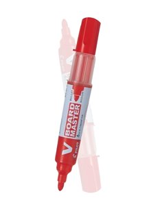 Marker whiteboard Pilot Vboard Master, varf rotund 6 mm, Rosu