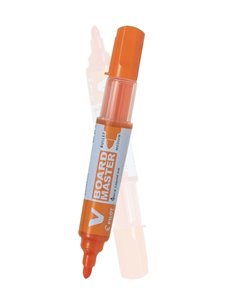 Marker whiteboard Pilot Vboard Master, varf rotund 6 mm, Portocaliu