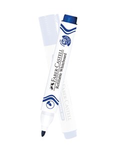 Marker whiteboard Faber-Castell W20, Albastru
