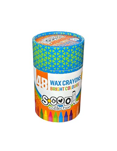 Creioane cerate S-COOL SC1706, 48 culori