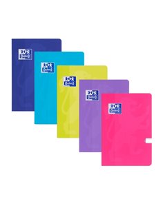 Set 5 caiete OXFORD A4, 60 file, 90g/mp Dictando, Motiv campus, Culori asortate
