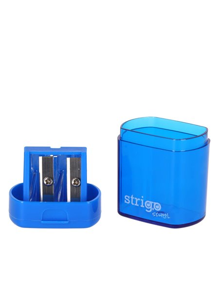 Ascutitoare dubla cu capac Strigo SSC389, Culori asortate