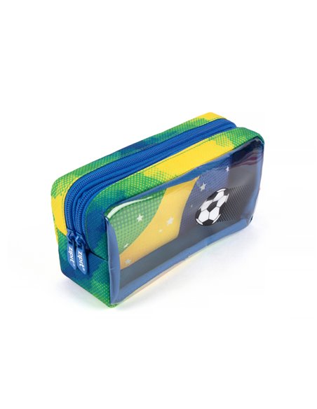 Penar etui cu 2 compartimente ZIPIT Half & Half, Brazil soccer