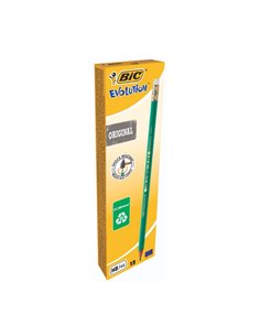 Creioane grafit BIC ECO Evolution 655, 12 buc/cutie