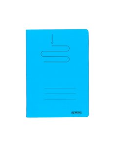 Caiet Herlitz A5, 48 file, 70 g/mp, matematica, coperta plastic, Albastru
