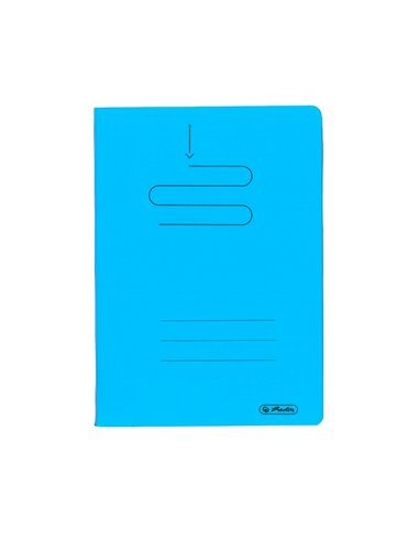 Caiet Herlitz A5, 48 file, 70 g/mp, matematica, coperta plastic, Albastru