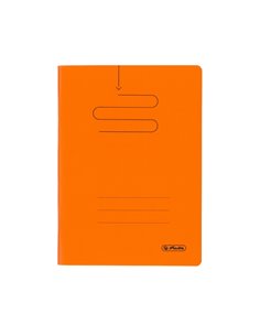 Caiet Herlitz A5, 48 file, 70 g/mp, matematica, coperta plastic, Portocaliu