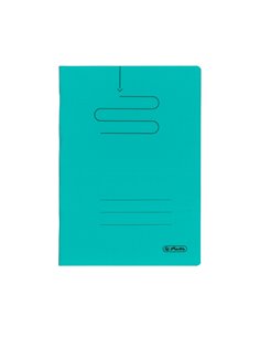 Caiet Herlitz A5, 48 file, 70 g/mp, dictando, coperta plastic, Verde inchis