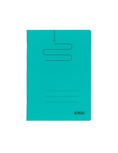 Caiet Herlitz A5, 48 file, 70 g/mp, matematica, coperta plastic, Verde inchis
