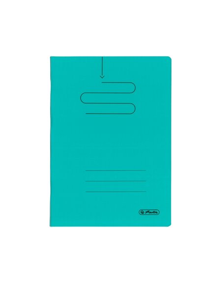 Caiet Herlitz A5, 48 file, 70 g/mp, matematica, coperta plastic, Verde inchis