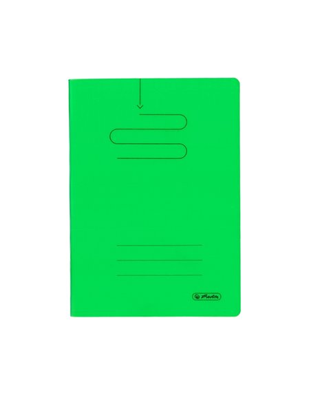 Caiet Herlitz A5, 48 file, 70 g/mp, matematica, coperta plastic, Verde 