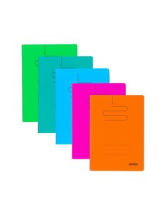 Set 5 caiete Herlitz A5, 48 file, 70 g/mp, matematica, coperta plastic, Culori asortate