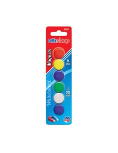 Magneti color Offishop OF622, 20 mm, 6 buc/set