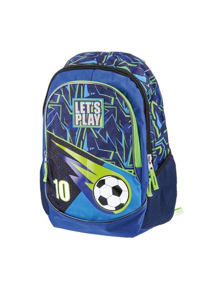 Ghiozdan scoala Sazio neo Smash, 43 x 33 x 20 cm, Let's Play