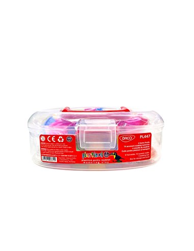 Plastilina Daco Plastinel PL447, 7 culori + Accesorii