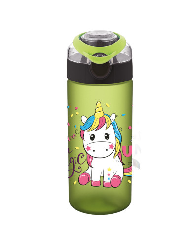 NKT-0108,Sticla apa pt copii tritan soft touch 500ml cu deschidere automata si maner transport t-0108 noki