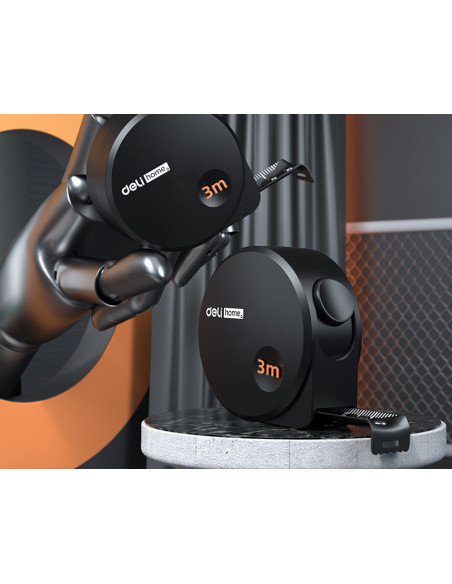 DLEHT8316,Ruleta otel 3m*16mm home series neagra deli