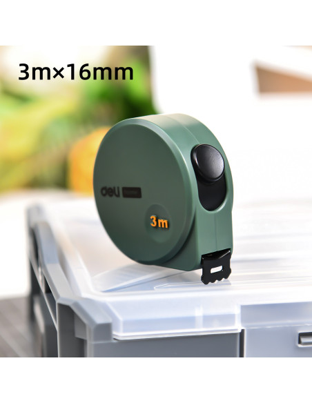 DLEHT8316L,Ruleta otel 3m*16mm home series verde deli