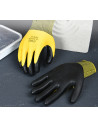 DLEDL521026,Manusi protectie pereche 2 buc textil + latex galben- negru xl deli