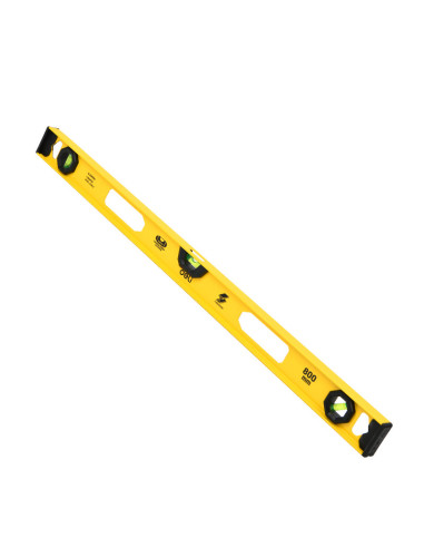 DLEDL29800G,Poloboc metal 80 cm 3 bule acuratete 1mm galben deli
