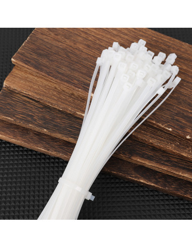 DLEDL506151,Coliere plastic 5 bucati x 300 mm albe deli DLEDL506151,Coliere plastic 5 bucati x 300 mm albe deli