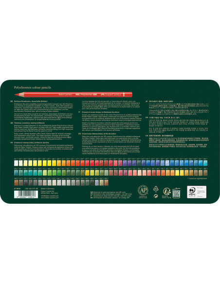 FC210061SD,Creioane colorate 102 culori polychromos faber-castell